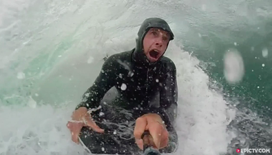 Donegal school teacher pulls some outstanding faces in slo-mo selfie bodyboarding