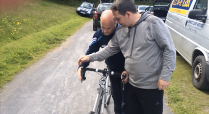 Video: Clare Hurling’s Tommy ‘Hego’ Hegarty attempts cycling challenge in order to get the lads off training