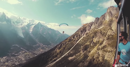 Video: Ballsy daredevil pulls off one of the craziest stunts you’ll ever see
