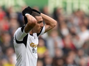 Pic: Former Swansea defender whips out selfie stick on the altar as he marries