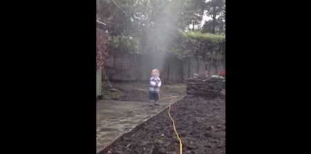 Video: Little Zach from Sligo gives his dad a soaking. Repeatedly.