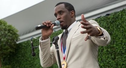 Vine: P Diddy fell into a hole on stage at an awards show and it was hilarious