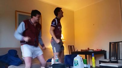 Video: Two J1 students in Boston go through all the emotions watching Westmeath’s famous win