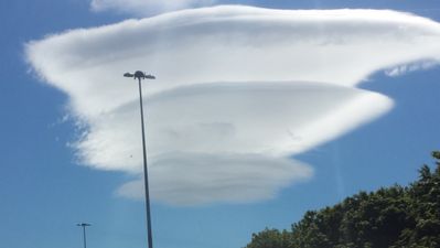 Pic: Check out some of the very cool cloud formations in the Dublin sky today