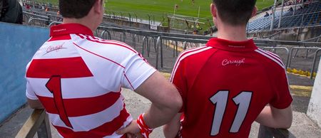 Pics: A man wearing jeans during a club hurling match in Cork last night