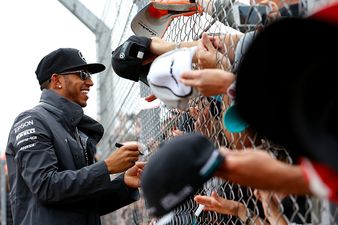 Video: Accidental handjob action on the big screen at the British Grand Prix