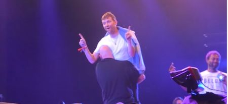 Video: Damon Albarn gets carried off the stage after refusing to end a 5 hour set