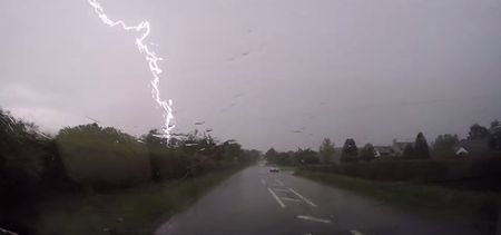 Video: The thunder and lightning around Ireland yesterday was incredible