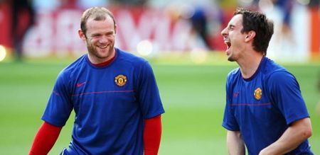 Pic: Manchester United hero Gary Neville is trolling Wayne Rooney on Twitter