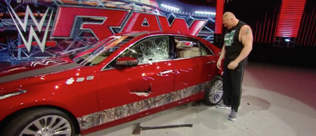 Video: Brock Lesnar got a bit carried away and accidentally hit a fan with a car door