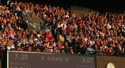 Pic: Wouldn’t you know, there was a man in an Offaly jersey in the crowd at Wimbledon