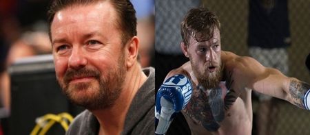Pic: Ricky Gervais needs curse words to illustrate his admiration for “mighty” Conor McGregor