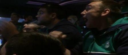 Video: The Irish rugby team get fierce excited watching Conor McGregor’s win over Chad Mendes