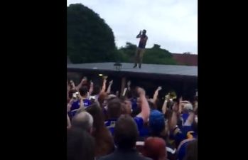 Video: Dancing Tipp fan on rooftop leads the celebrations in Thurles pub after Munster Final win