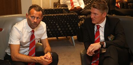 Pic: Bastian Schweinsteiger was destined to play for Manchester United as seen in this childhood snap