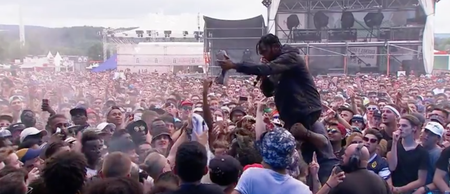 Video: Rapper has his $900 shoes stolen while crowd surfing and goes ballistic at thieving fan (NSFW)