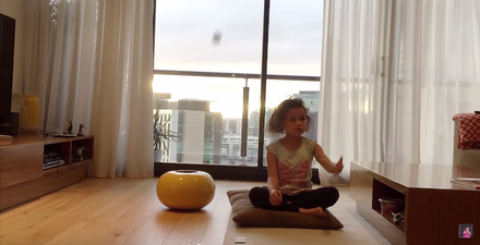 Video: This kid is the trickshot queen of the Internet