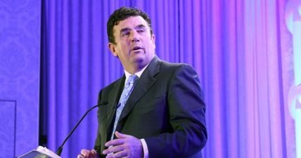 Pic: Dessie Dolan explains why Des Cahill and Eamonn O’Hara were seemingly robbing a car in Dublin yesterday