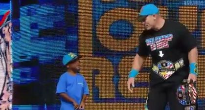 Video: John Cena and WWE wrestlers make a sick kid’s dream come true