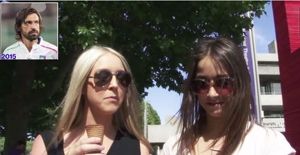 Video: Girls’ very different reactions to Andrea Pirlo with and without a beard