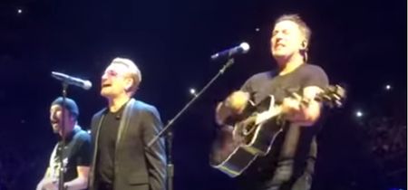 Video: Bruce Springsteen plays two iconic tracks with U2 during their recent gig in New York