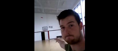 Video: Irish man lands an incredible trick shot with a frisbee