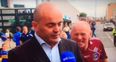 Video: Anthony Daly has his thunder stolen by a very enthusiastic Galway fan outside Croke Park