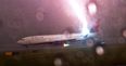 VIDEO: Check out the astonishing moment that a plane was struck by a bolt of lightning