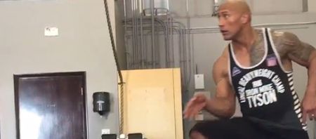 VIDEO: The Rock shows off some very slick dance moves in the gym