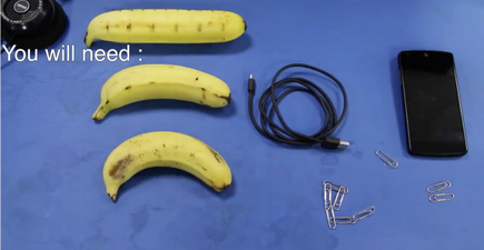 VIDEO: You can now bizarrely charge your phone with bananas