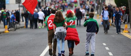 PIC: This Mayo fan had a very unlucky start to his day at Croke Park