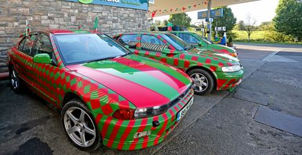 PIC: Mayo man in Malaysia transforms luxury Aston Martin supercar into pimped-out Mayo for Sam mobile