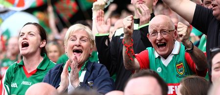 PIC: Mayo man brings giant radio to Croke Park to make sure he doesn’t miss a bit of the action