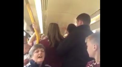 VIDEO: Galway fans on the Luas break into a rousing rendition of The Fields of Athenry