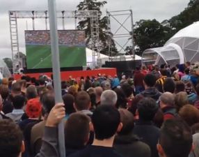 VIDEO: There’s a massive crowd watching the All-Ireland Hurling Final at Electric Picnic