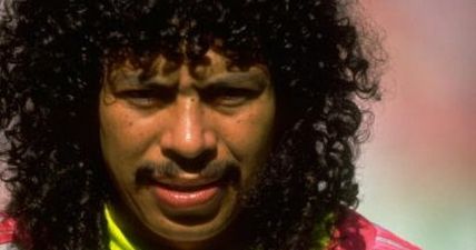 Video: Rene Higuita recreates his famous scorpion kick on 20-year anniversary