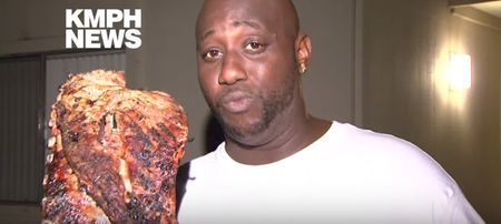 VIDEO: Man runs back into burning house to save his barbecue ribs