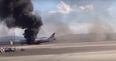 VIDEO: Terrifying scenes as British Airways plane catches fire on runway in Las Vegas