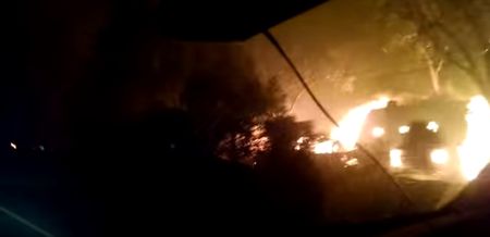 Video: Dramatic footage as driver escapes catastrophic Californian wildfire