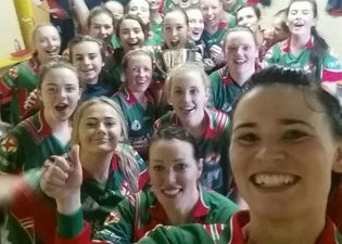 PIC: When you win your first ever ladies football title, you don’t let that trophy go