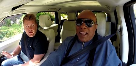 VIDEO: James Corden and Stevie Wonder do Carpool Karaoke and it’s hilarious