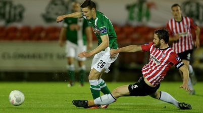 VINE: Derry City’s Ryan McBride with one of the strangest tackles that you’ll ever see