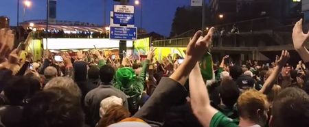 VIDEO: Irish fans were having the craic while singing YMCA to the stadium stewards in London