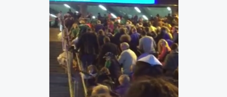 VIDEO: Irish rugby fans take over Wembley Tube Station singing Fields of Athenry