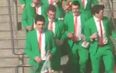 PIC: These dapper Irish lads had the best banner at Wembley yesterday
