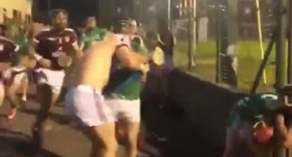 VIDEO: A feisty shemozzle between two Cork hurling teams at half-time in their game