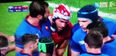 VIDEO: Jamie Cudmore sneakily listening to the French huddle during tonight’s game