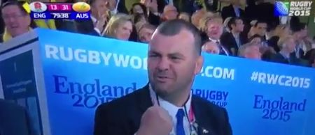 VIDEO: Watch Michael Cheika’s hilarious reaction to beating England tonight