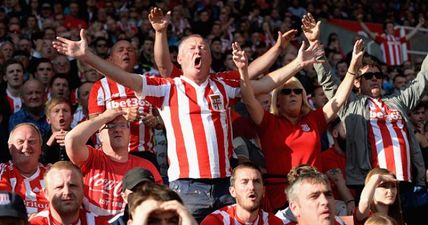 VIDEO: Stoke City fans annoy a barmaid and promptly get sprayed with a fire extinguisher