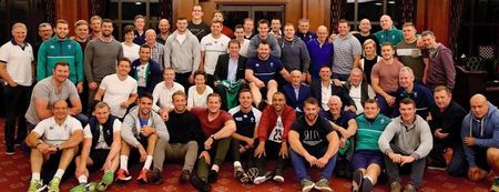 PIC: Some very famous Irish faces paid a visit to the Irish rugby team in Wales
